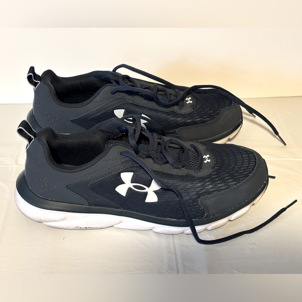 Under Armour Men’s Charged Assert Delux Foam Navy Blue Shoes Size 11